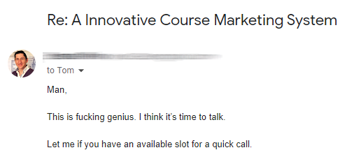 Reader testimonial
